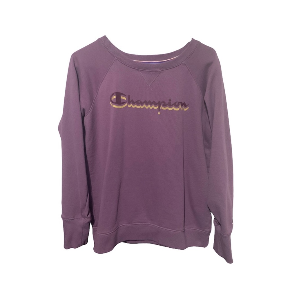 Champion Purple Pullover Medium